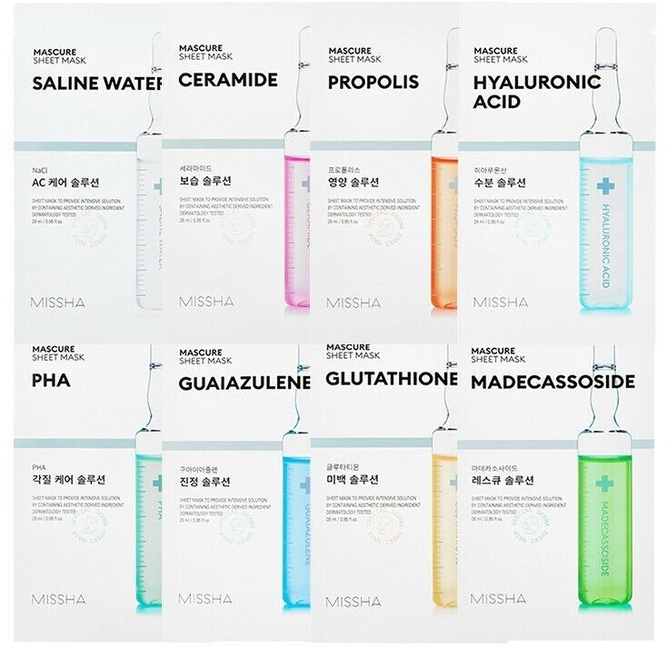 Missha Mascure AC Care Saline Water Sheet mask - lakštinė kaukė su druskos tirpalu į akne linkusiai odai