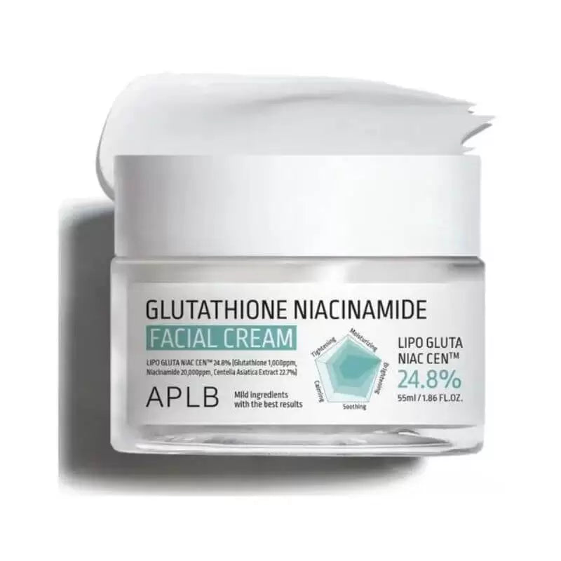 GLUTATHIONE NIACINAMIDE FACIAL CREAM - glutationo ir niacinamido kremas 55ML
