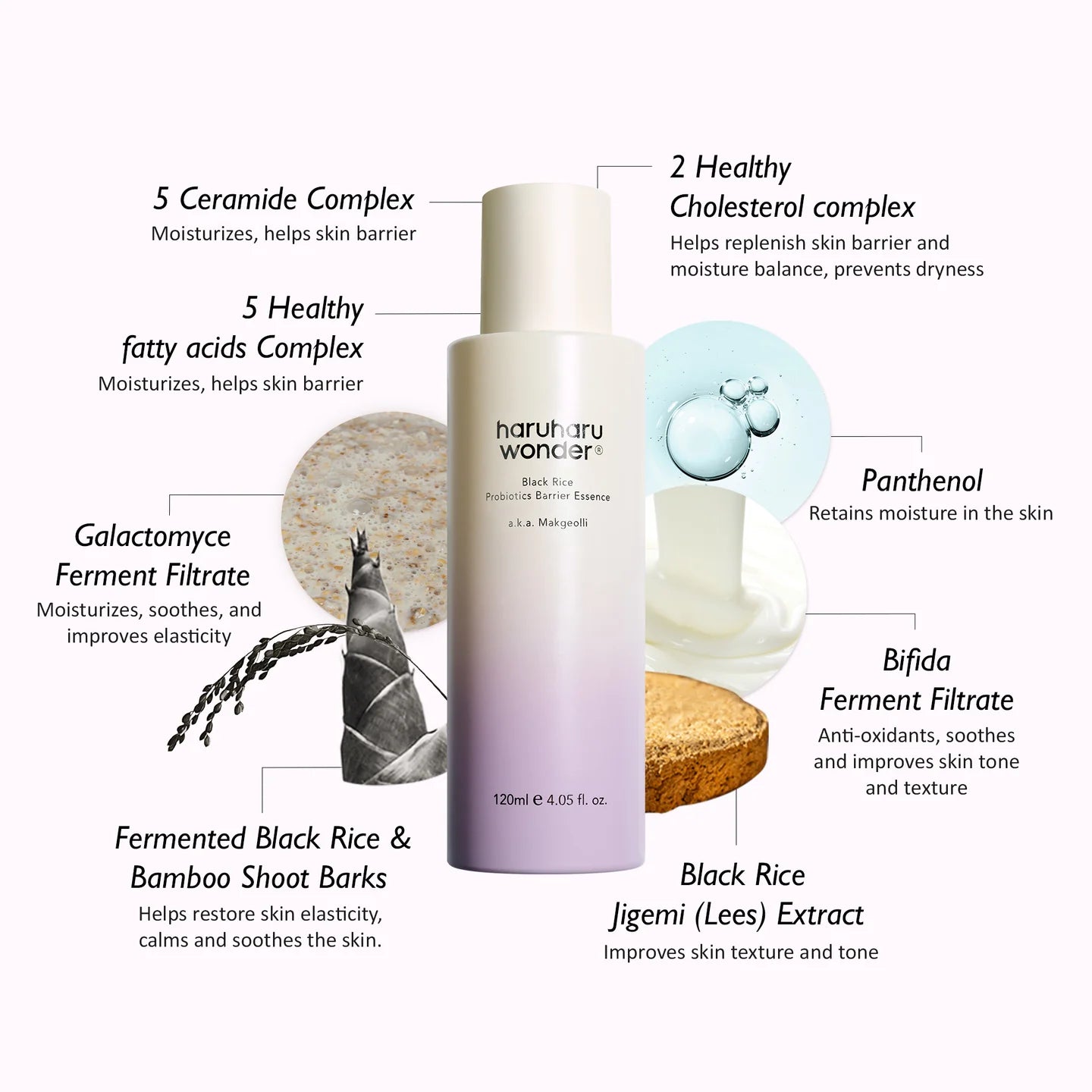 BLACK RICE PROBIOTICS BARRIER ESSENCE - Juodųjų ryžių ir probiotikų esencija odos barjerui atsatyti