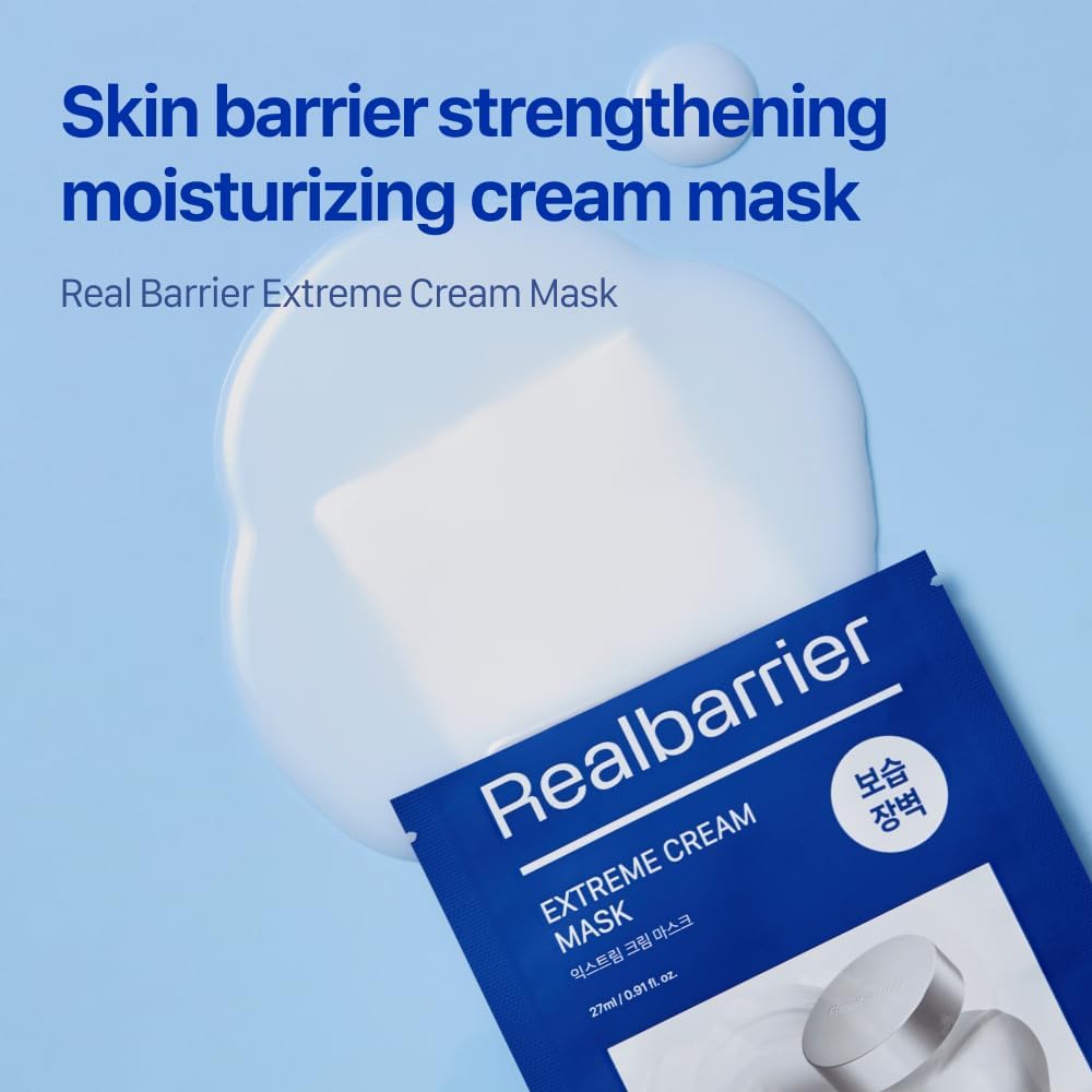 Real Barrier Extreme Cream Mask intensyviai drėkinanti lakštinė kreminė veido kaukė