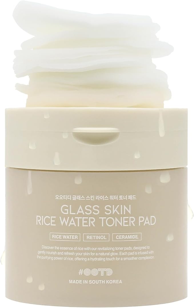 GLASS SKIN RICE WATER TONER PAD - Tonerio pagalvėlės su ryžių vandeniu