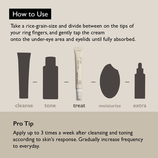 Haruharu Wonder Black Rice Bakuchiol Eye Cream paakių kremas