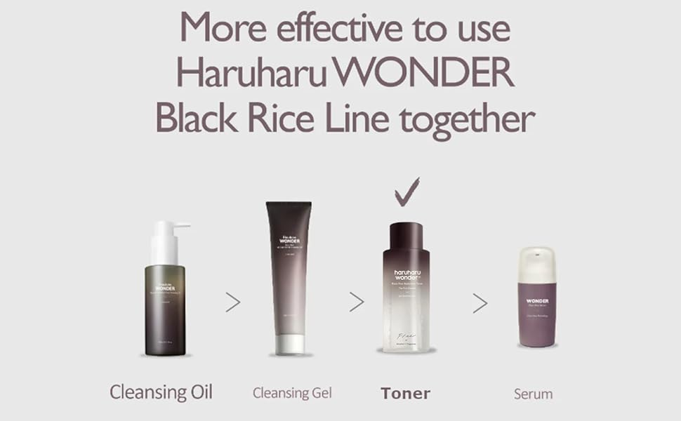 HARUHARU WONDER BLACK RICE HYALURONIC TONER FREE OF ALCOHOL FRAGRANCE - juodųjų ryžių ir hialurono tonikas