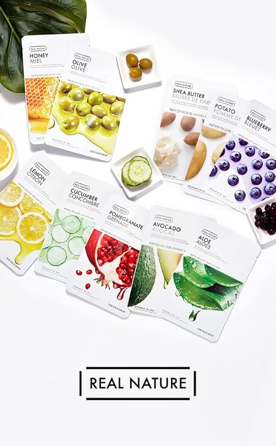 REAL NATURE FACE MASK WITH TEA TREE EXTRACT - Raminanti lakštinė kaukė su arbetmedžio ekstraktu