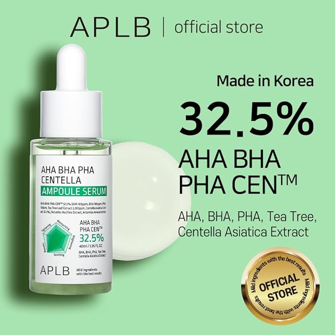 AHA BHA PHA CENTELLA AMPOULE SERUM - lakštinė kaukė su AHA, BHA ir PHA rūgštimis 40ML