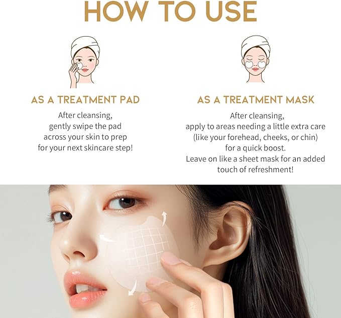 GLASS SKIN RICE WATER TONER PAD - Tonerio pagalvėlės su ryžių vandeniu