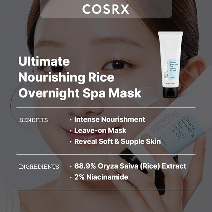 ULTIMATE NOURISHING RICE OVERNIGHT SPA MASK - maitinama naktinė ryžių kaukė