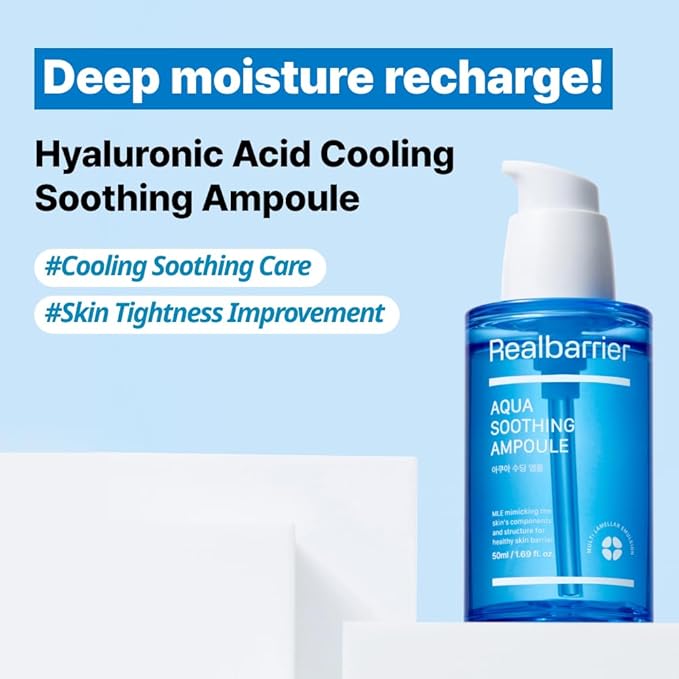 AQUA SOOTHING AMPOULE - drėkinamasis ir vėsinamasis veido serumas