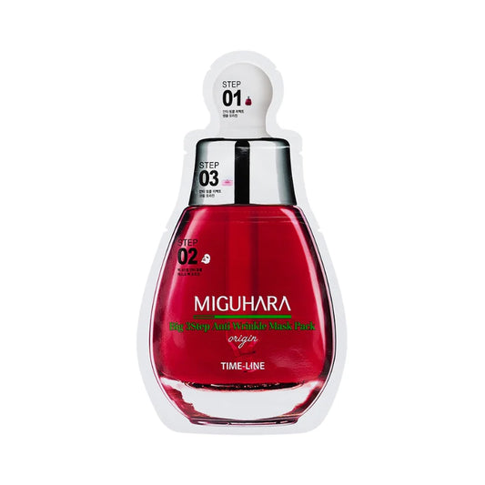 BIG 3 STEP ANTI-WRINKLE MASK PACK OIRIGIN - Trijų žingsnių kaukė nuo raukšlių (1,7 ml + 2 ml + 25 ml)