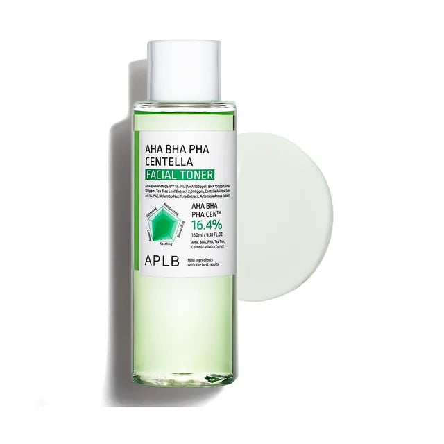 AHA BHA PHA CENTELLA FACIAL TONER - Veido Tonikas su AHA, BHA, PHA ir Centelės Ekstraktu 160ML