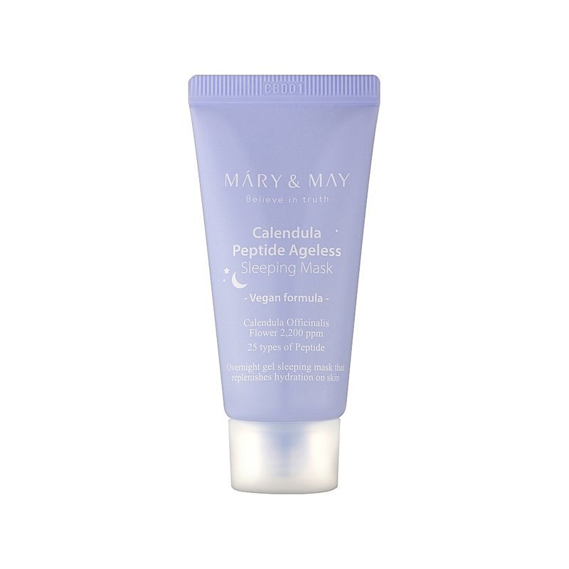 CALENDULA PEPTIDE AGELESS SLEEPING MASK - Naktinė veido kaukė su medetkų žiedlapiais ir peptidais