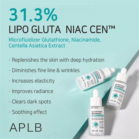 Glutathione Niacinamide Ampoule Serum - Glutationo ir niacinamido veido serumas 40ml