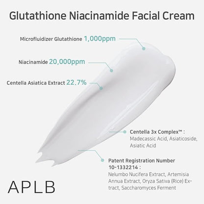 GLUTATHIONE NIACINAMIDE FACIAL CREAM - glutationo ir niacinamido kremas 55ML