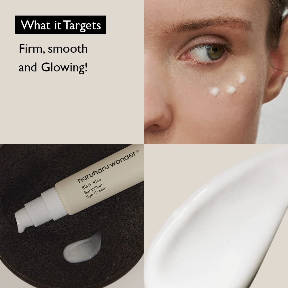 Haruharu Wonder Black Rice Bakuchiol Eye Cream paakių kremas