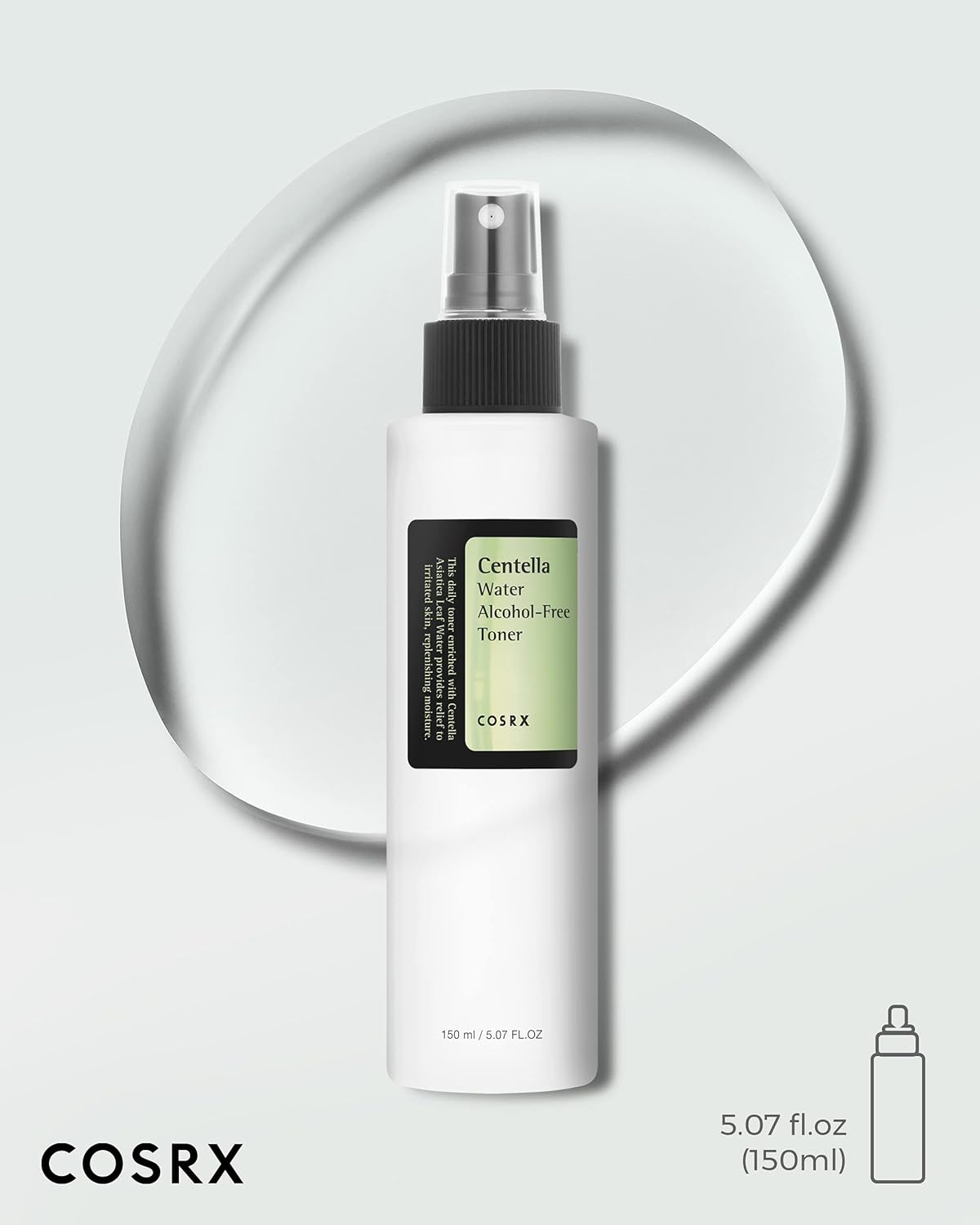 CENTELLA WATER ALCOHOL-FREE TONER – raminantis ir drėkinantis veido tonikas