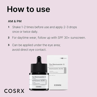 THE NIACINAMIDE 15 SERUM  - Didelės koncentracijos niacinamido serumas 20ML