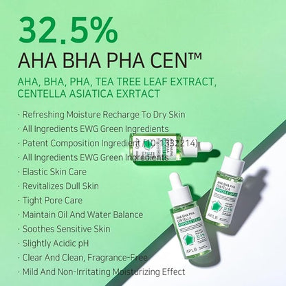 AHA BHA PHA CENTELLA AMPOULE SERUM - lakštinė kaukė su AHA, BHA ir PHA rūgštimis 40ML