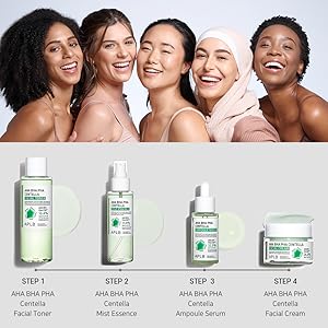 AHA BHA PHA CENTELLA AMPOULE SERUM - serumas su AHA, BHA ir PHA rūgštimis 40ML