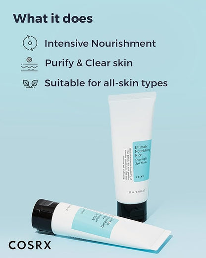 ULTIMATE NOURISHING RICE OVERNIGHT SPA MASK - maitinama naktinė ryžių kaukė