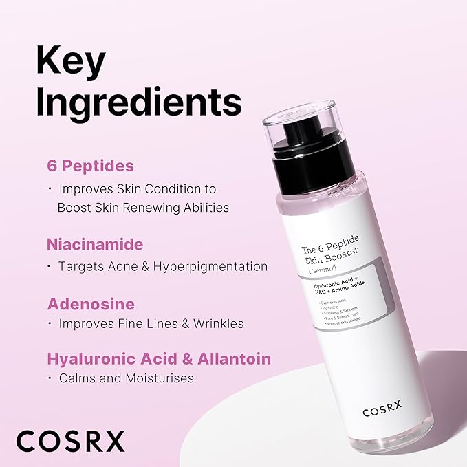THE 6 PEPTIDE SKIN BOOSTER SERUM - 6 peptidų odos stiprinimo serumas 150ML