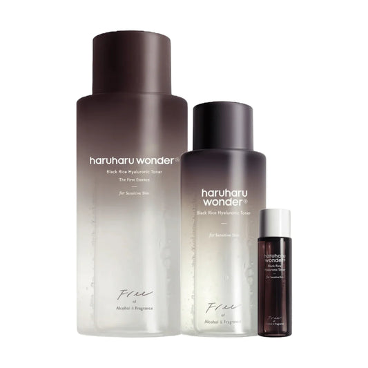 HARUHARU WONDER BLACK RICE HYALURONIC TONER FREE OF ALCOHOL FRAGRANCE - juodųjų ryžių ir hialurono tonikas