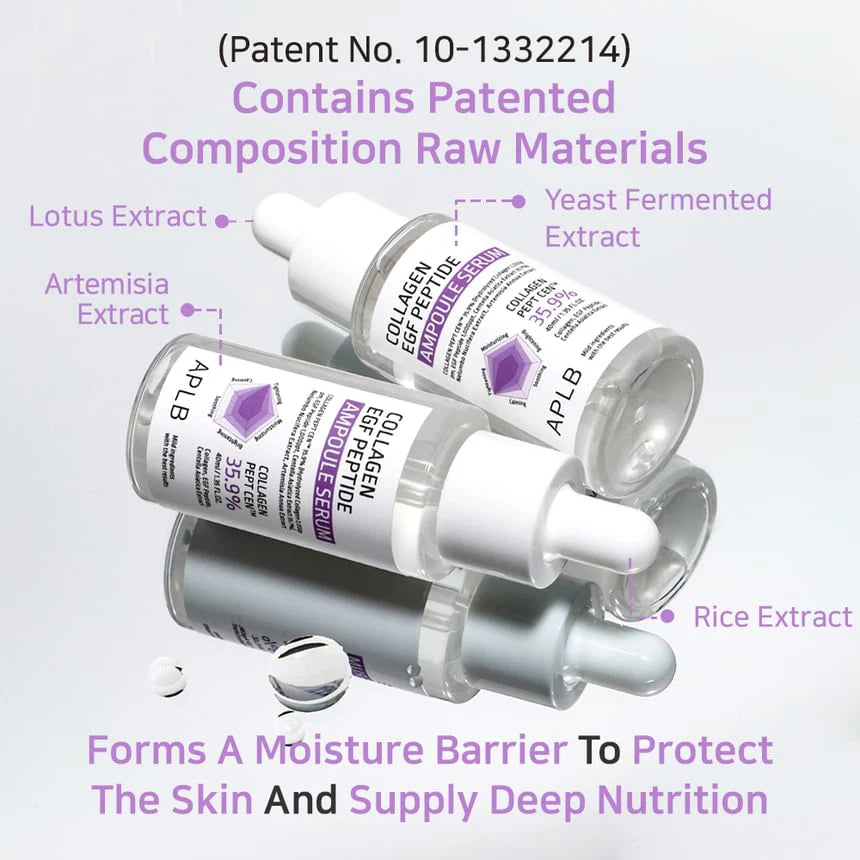COLLAGEN EGF PEPTIDE AMPOULE SERUM - Kolageno, EGF ir peptidų serumas 40ML
