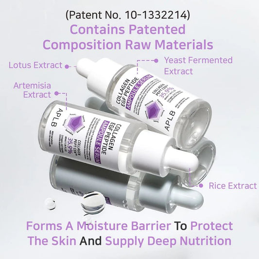 COLLAGEN EGF PEPTIDE AMPOULE SERUM - Kolageno, EGF ir peptidų serumas 40ML