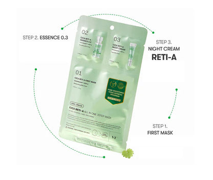 VT Cica Reti-A "All in one" 3 steps mask ,,viskas viename " 3 žingsnių kaukė