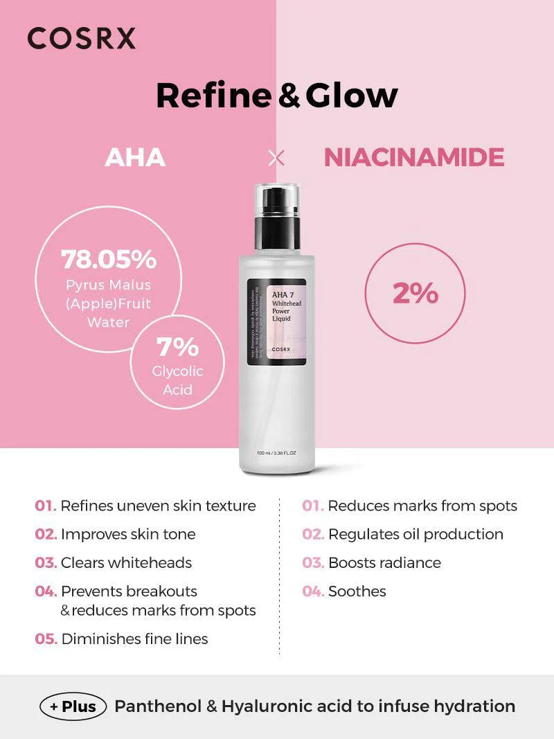AHA 7 WHITEHEAD POWER LIQUID - eksfolijuojanti priemonė su AHA rūgštimis