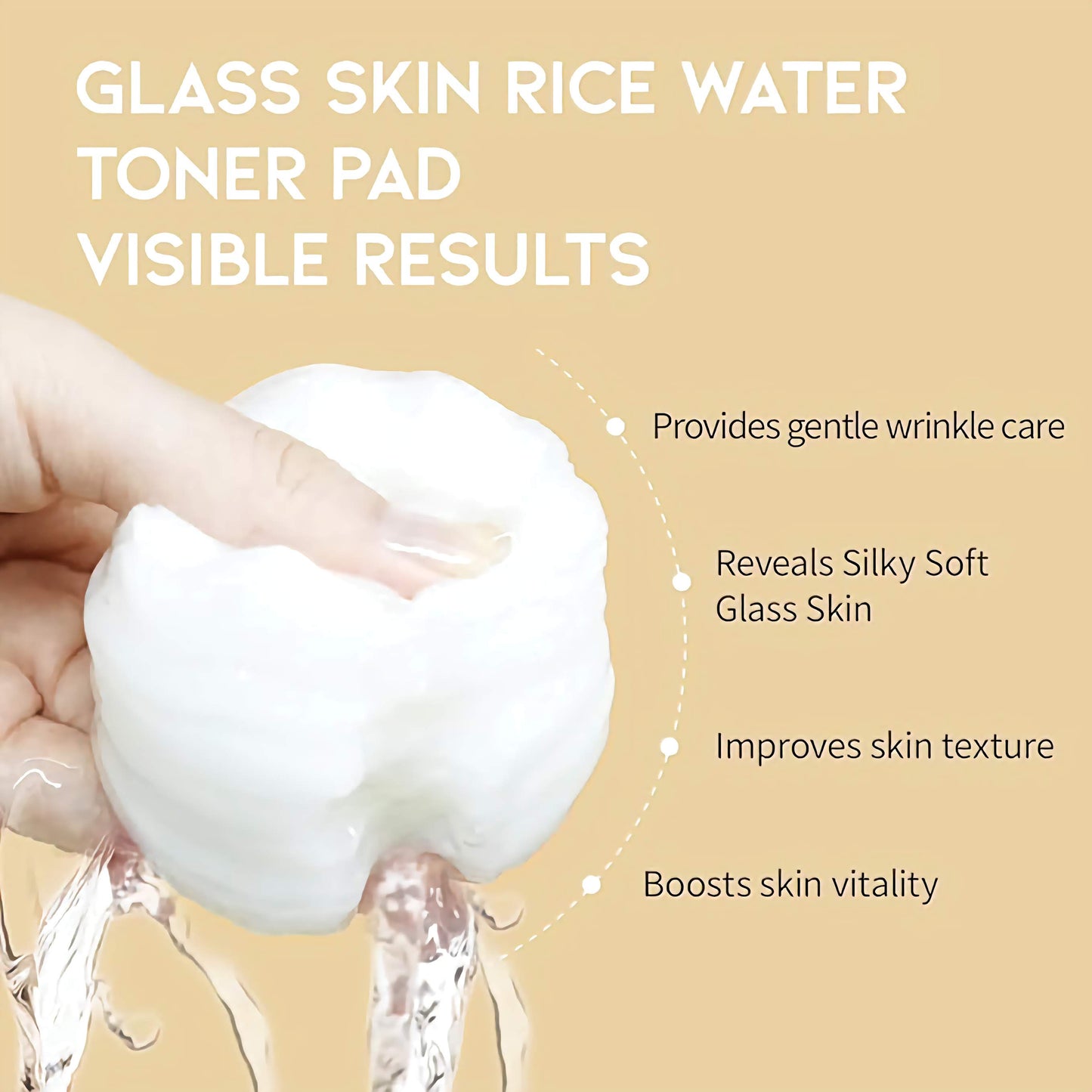 GLASS SKIN RICE WATER TONER PAD - Tonerio pagalvėlės su ryžių vandeniu