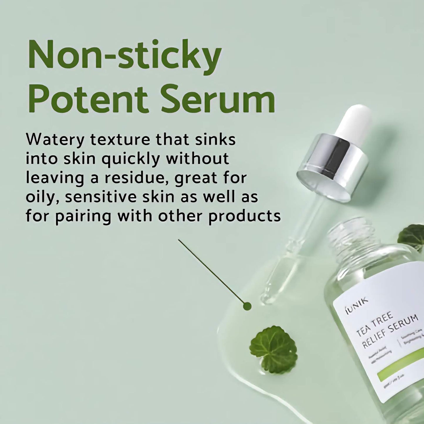 IUNIK - TEA TREE RELIEF SERUM - raminantis arbatmedžio serumas