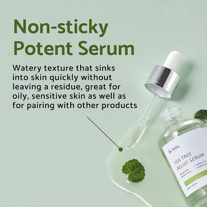 IUNIK - TEA TREE RELIEF SERUM - raminantis arbatmedžio serumas