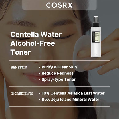 CENTELLA WATER ALCOHOL-FREE TONER – raminantis ir drėkinantis veido tonikas