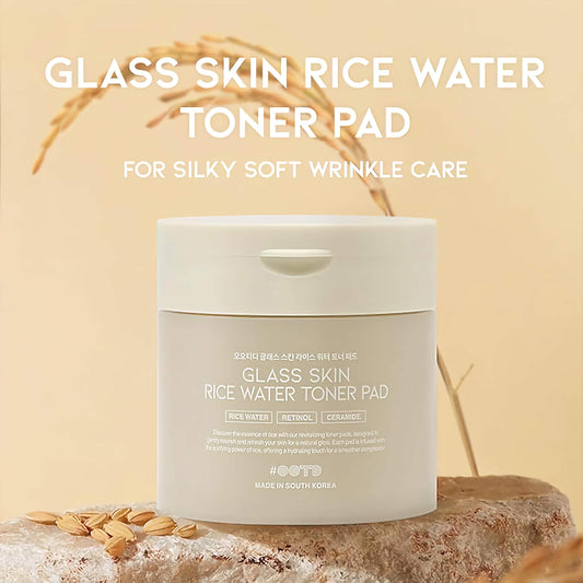 GLASS SKIN RICE WATER TONER PAD - Tonerio pagalvėlės su ryžių vandeniu