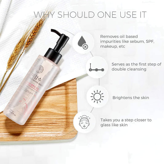 RICE WATER BRIGHT RICH CLEANSING OIL - Maitinantis ir švelnus valomasis aliejus su ryžių vandeniu  🌾