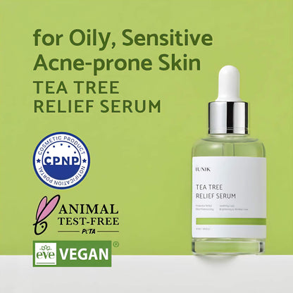 IUNIK - TEA TREE RELIEF SERUM - raminantis arbatmedžio serumas