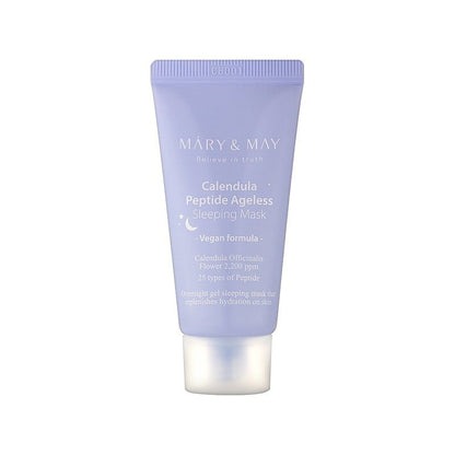 CALENDULA PEPTIDE AGELESS SLEEPING MASK - Naktinė veido kaukė su medetkų žiedlapiais ir peptidais