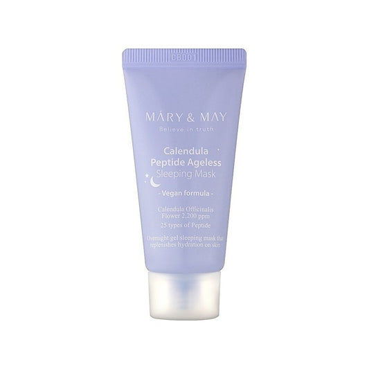 CALENDULA PEPTIDE AGELESS SLEEPING MASK - Naktinė veido kaukė su medetkų žiedlapiais ir peptidais