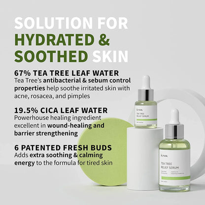 IUNIK - TEA TREE RELIEF SERUM - raminantis arbatmedžio serumas