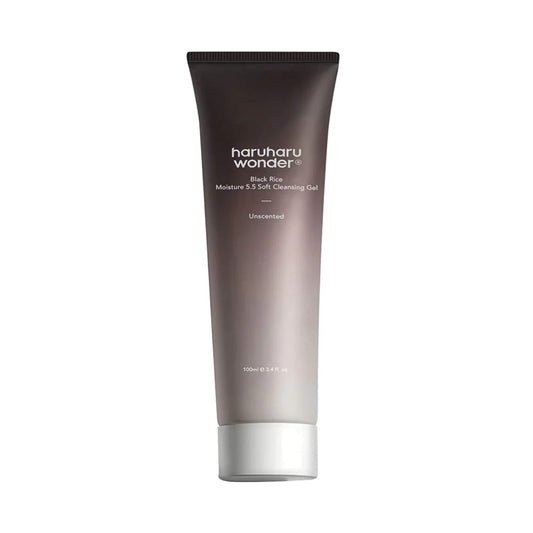 HARUHARU WONDER BLACK RICE MOISTURE 5.5 SOFT CLEANSING GEL - gelinis prausiklis