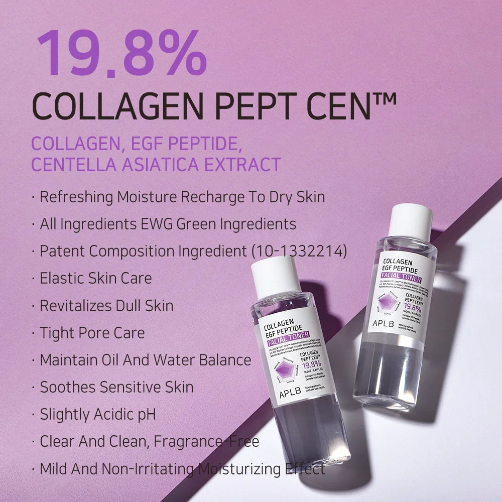 COLLAGEN EGF PEPTIDE FACIAL TONER - Kolageno, EGF ir peptidų tonikas 160ML